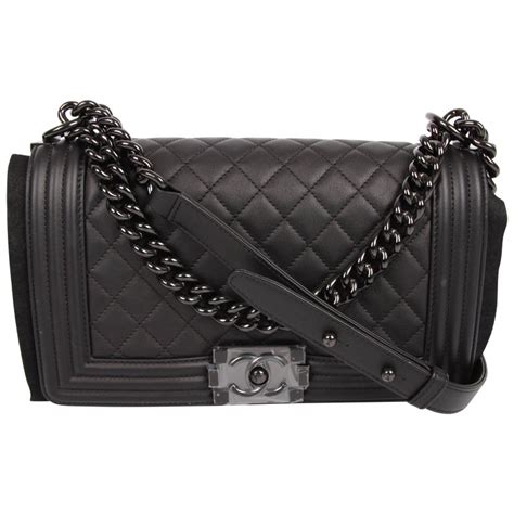 chanel boy so black small|Chanel boy bag medium price.